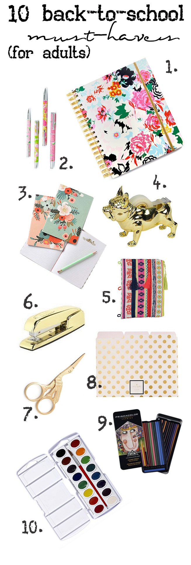 Cute School Supplies for Adults - Run To Radiance
