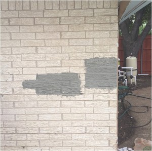 Painted Brick Exterior Makeover