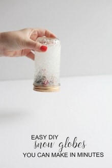 How to Make a Snow Globe in a Mason Jar {Easy Custom Snow Globe}