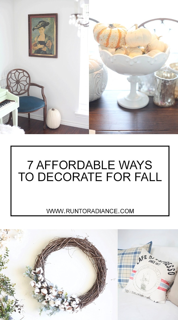 Cheap Fall Decorations - 7 Easy and Fun Ideas for For Your Home