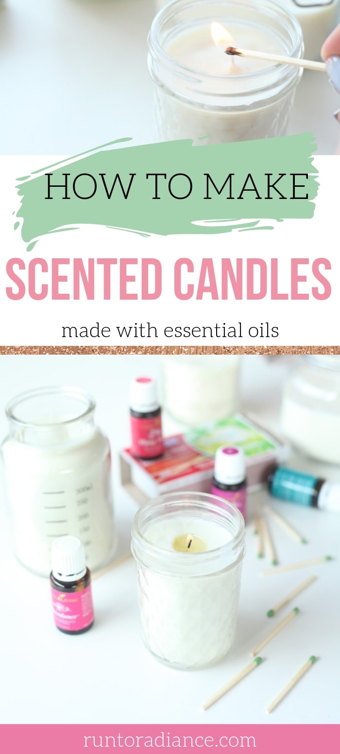 candles scented with essential oils