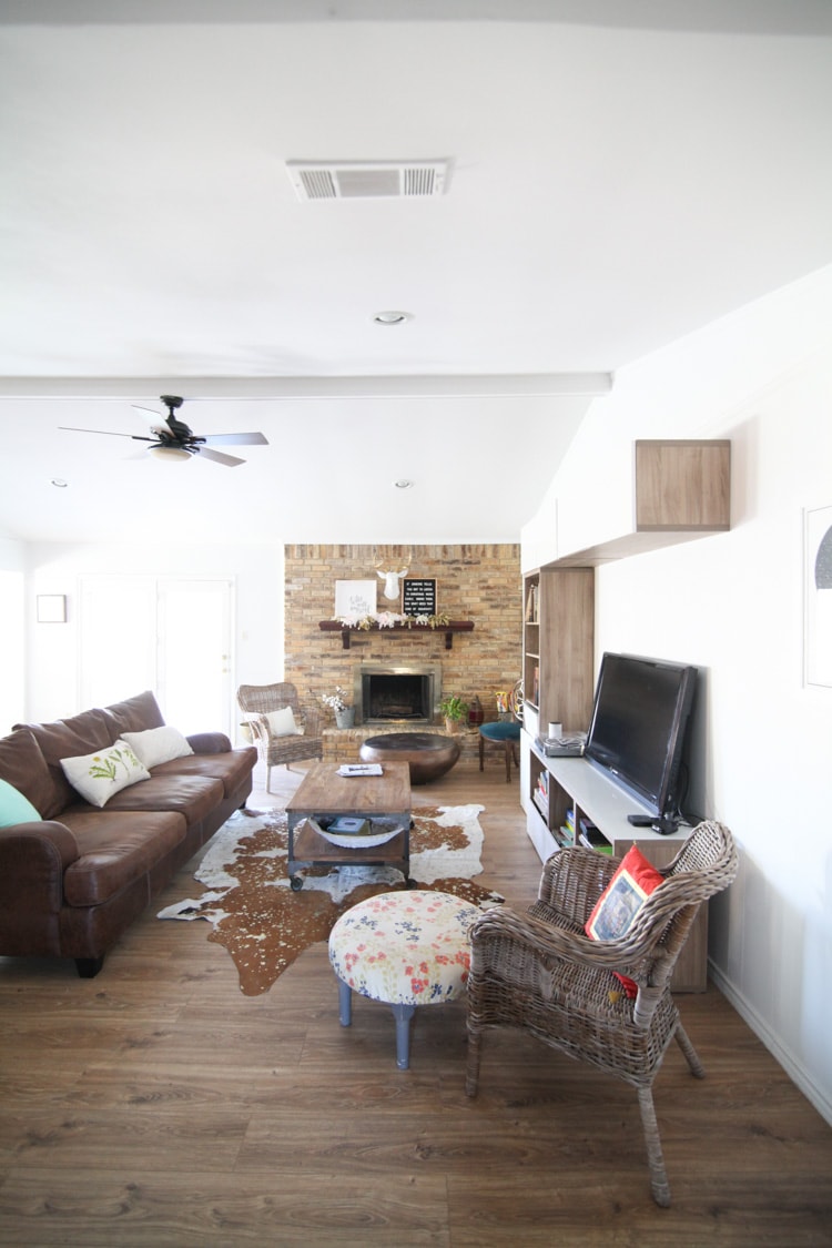 Ranch Style Living Room Before And After Pictures Makeover On A