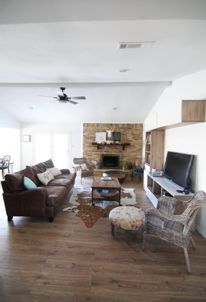 Ranch Style Living Room Before and After Pictures - Makeover on a ...