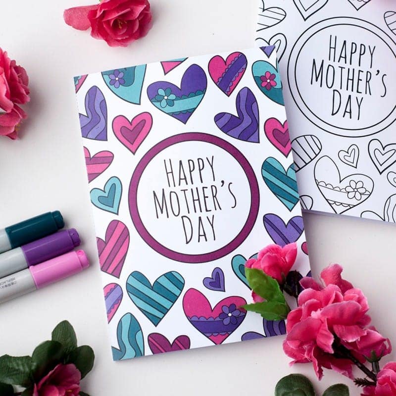 free downloadable mothers day card templates
