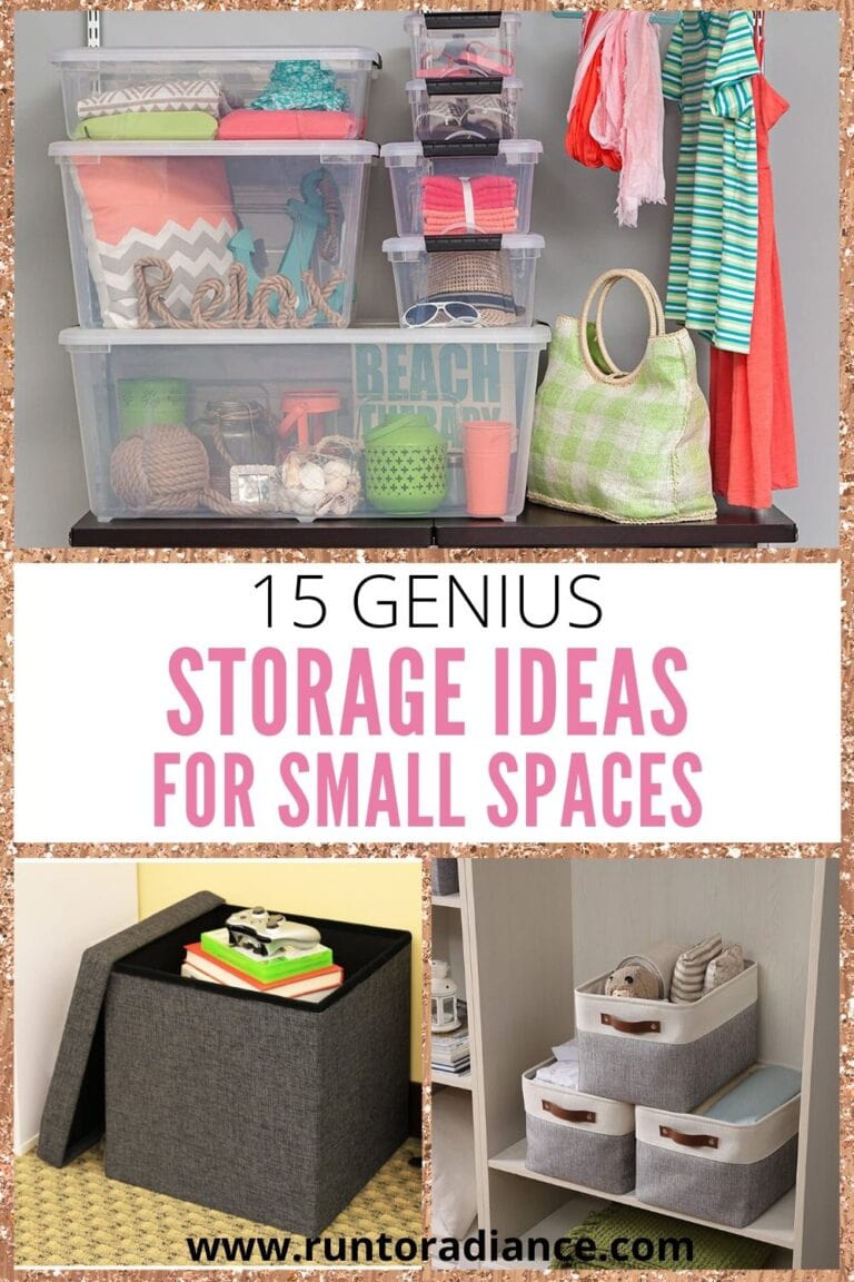 15 Genius Storage Ideas for Small Spaces - Run To Radiance