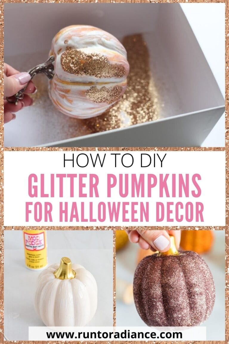 DIY Glitter Pumpkins - an easy diy project perfect for fall