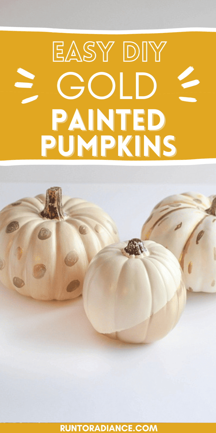 Gold Painted Pumpkins - How To Make Gold Leaf Pumpkins