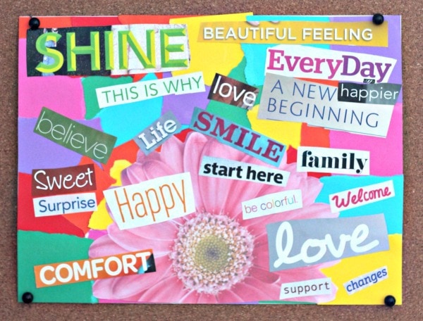 How to Make a Dream, Vision, and Goal Board Using a Bulletin Board - Mom  Spark - Mom Blogger