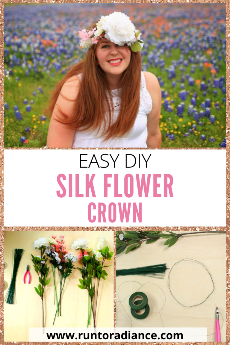 How To Make A Flower Crown With Silk Flowers - Run To Radiance