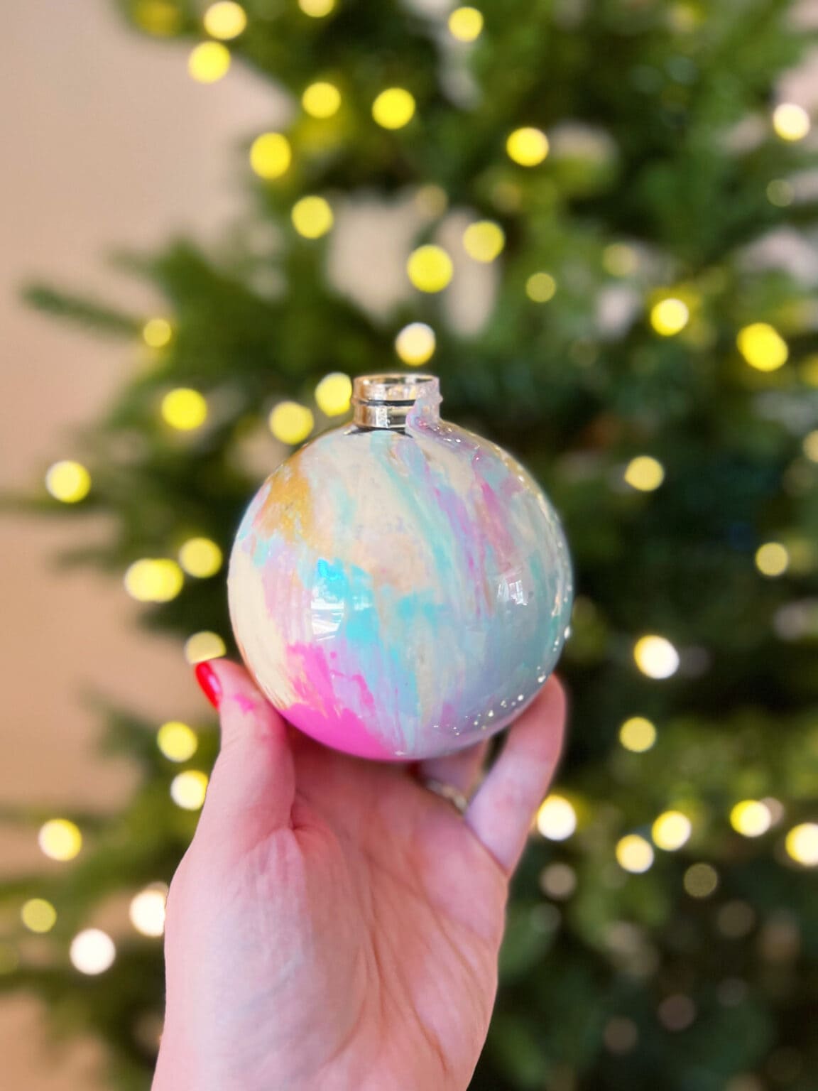 Easy, Gorgeous DIY Painted Ornaments (Perfect to Make with Kids!)